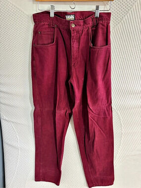 Coda Gear Essentials Men’s 33L Straight Leg Jeans Burgundy